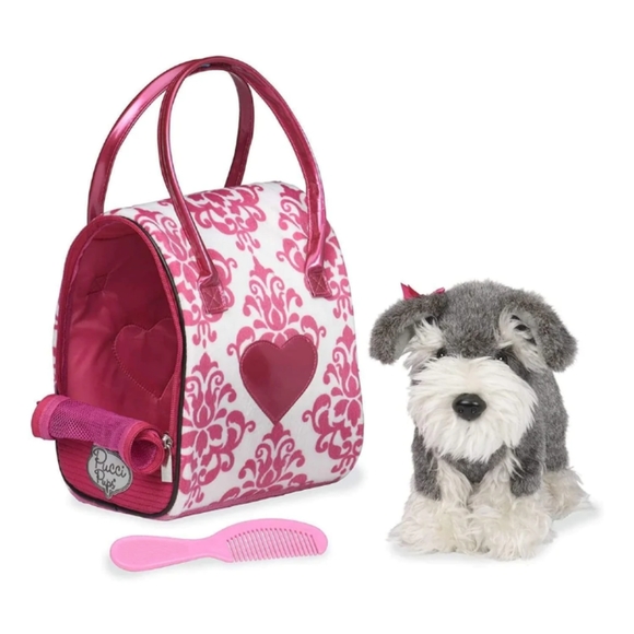 Pucci Pups Pink and White Plush Bag - Picture 4 of 7
